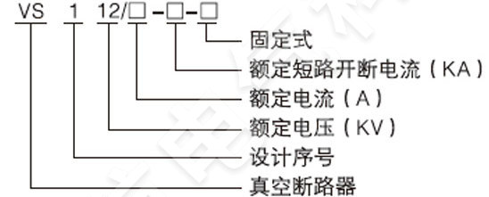 VS1-12戶內(nèi)高壓真空斷路器型號(hào)含義